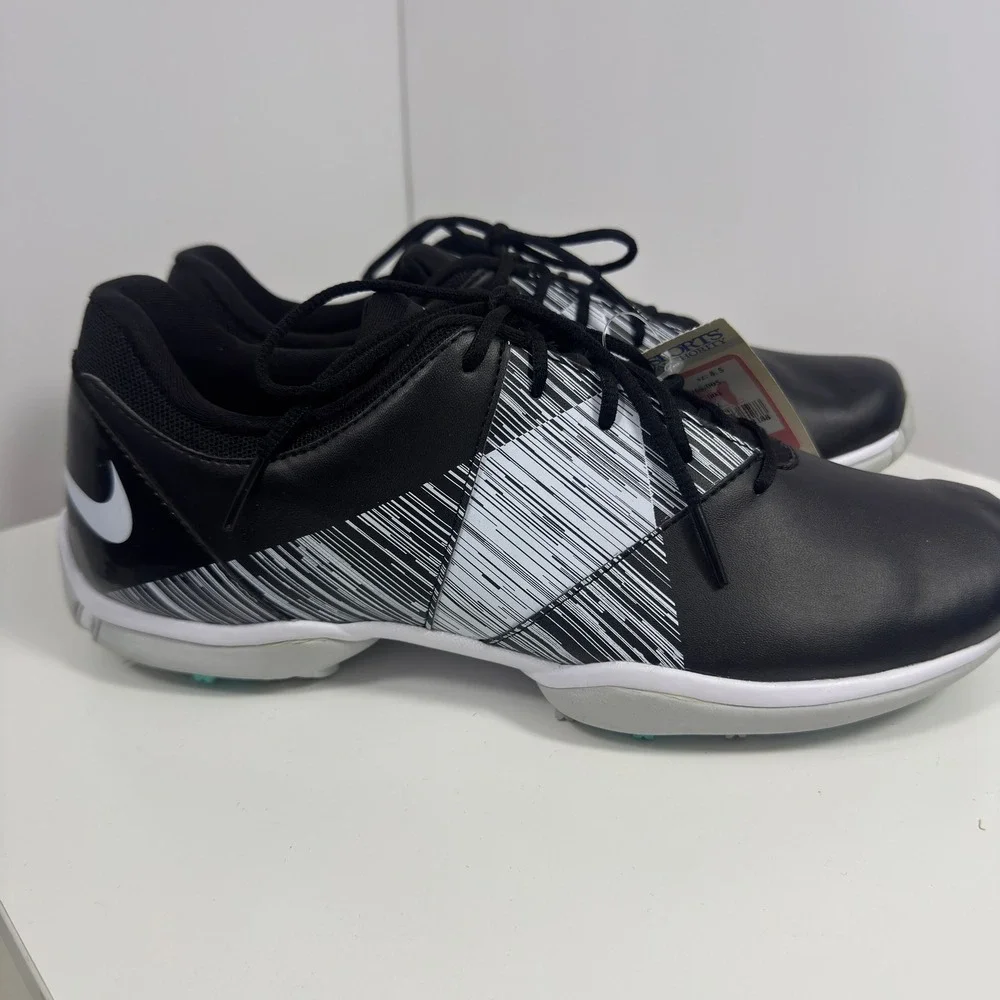 Nike Delight V Golf Shoes Womens 8.5‎ Black White Scratch Graphic 651997-001